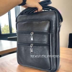 NEW Tas kitab kuliah kantoran kulit simon banyak saku