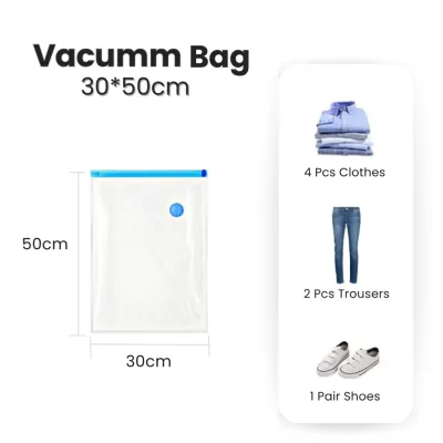 mixshop Vacumm Compression Storage Bag/ Travel Storage Bag/ Organizer Bag [13 Sizes Available] [SG READY STOCK]