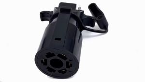 NEW SUN ®   7-Pin to 4-Pin Adapter Waterproof Dust Caps 7 Way Round to 4 Flat