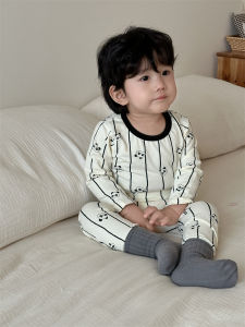Boys and Girls 200 Kleka autumn thermal underwear set seamless cotton pajamas baby home wear two-piece set