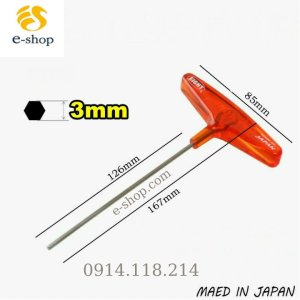 Lục giác chữ T EIGHT Nhật Các cỡ 018-3H 018-4H 018-5H 018-6H 018-8H 018-10H hàng Japan chính hãng