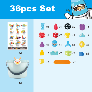 3D Magnetic Foam Building Blocks DIY Soft Magnet Stacking Cubes Set