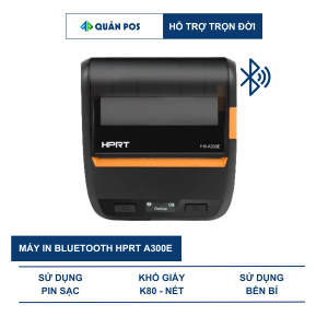 Máy In Hóa Đơn Bluetooth Cầm Tay HPRT A300E – In Bill In Hóa Đơn Thanh Toán