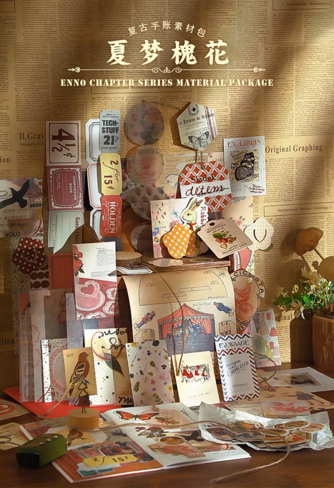 PET Stickers For Scrapbooking - 20 Piece Romantic Planet Aesthetic Journaling Kit