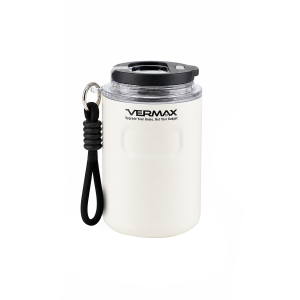 Vermax Coffee Tumbler 350ml Leak Proof Portable Double Wall Stainless Steel Travel Mug with Strap
