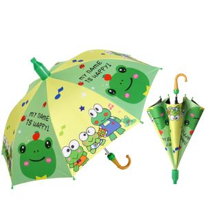 Kids Cartoon Umbrella with Cover Long Handle Automatic Umbrella Waterproof Sunshade Umbrella