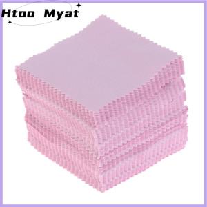 tantuoye Vải đánh bóng làm sạch màu 8x8cm vải lau sạch mềm dụng cụ trang sức x 100