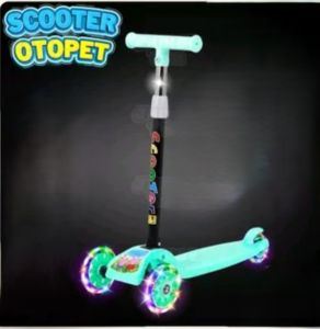 Otoped Anak 3D / Skuter Anak Roda 3 / Scooter Otoped Anak LED / Skuter Lipat Lampu