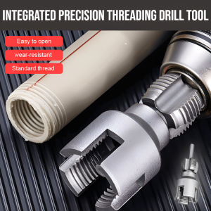 Integrated Precision Threading Drill Tool PPR Water Pipe Internal Thread Opener PVC Pipe Threading Tool Pipe Waterpipe Tapping Tool