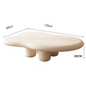 Nordic Irregular Cloud Tea Table Silent Style Household Small Apartment Tea Table Cream Wind Net Red Furniture Tea Table