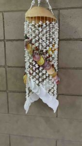 โคมเปลือกหอยแท้ ขนาดใหญ่ หัวบนสุด 6-7 นิ้ว