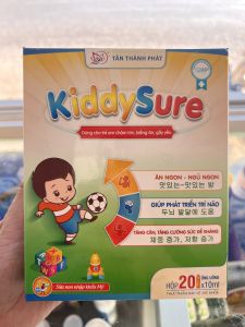 Siro Kiddysure - Giúp trẻ ăn ngủ ngon tiêu hóa tốt tăng sức đề kháng hộp 20 ống