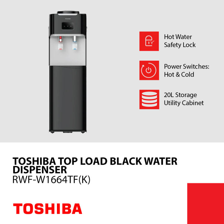 Toshiba Top Load Water Dispenser with Hot & Cold Switch Lazada PH
