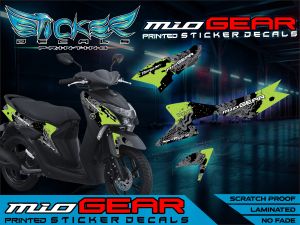 Mio Gear OG Dragon (Customized Design) Sticker Decals