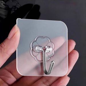GYN Gantungan Tempel Hook Ajaib 2 Pcs/ Gantungan Transparant Magic Hanger Kait Serbaguna Aksesoris