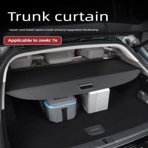 sapid For Zeekr 7X Facelift 2026 Car Trunk Curtain Organizer Cover Rear Rack Partition Shelter Shield Shade Luggage Rear Racks 1R6H3