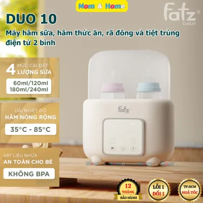 Máy Hâm Sữa Thức Ăn Rã Đông và Tiệt Trùng Điện Tử 2 Bình DUO 10 FATZ BABY Bảo Hành Chính Hãng 12Th