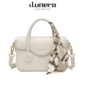 LUNERA Satin Charm - Tas Selempang Wanita Kulit PU Premium Gratis Syal Pita / HandBag / SlingBag Leather PU
