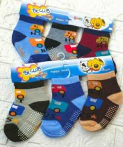 Kaos Kaki Bayi  BONEKA  isi 3psg/ Kaos Kaki Bayi 3in1 / Kaos Kaki Anti Slip Bayi Motif Lucu