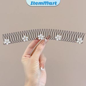 ItemMart Invisible Broken Hair Clip Roll Curved Inserted Comb Women Broken Hair Sorting Hairpins
