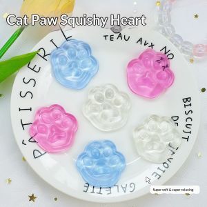 Rosy Recess Stress Relief Squishy Ice Cube Toys for Kids - Transparent Jelly Simulation Playset