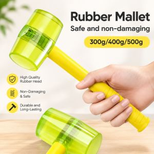 Rubber Mallet Hammer Tiles & Glass Hammer with Handle Resilience Removable Tile Installation