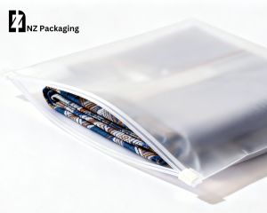 50PCS Zip Lock Bag Packaging Ziplock Bag Double Matte Frosted Zipper Plastic Bag With Small Hole