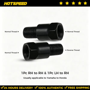 HOTSPEED Side Mirror Extension Adaptor 10mm For Motorcycle Yamaha Convert To Honda Sold As 1Pair