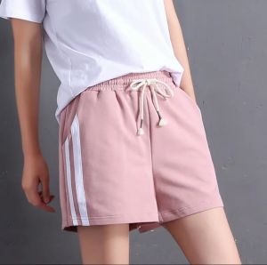 Quần đùi thun nữ Quần short nữ mặc nhà tập thể thao vần OK chất vải thun cotton mềm mát co giãn 4 chiều Size từ 35kg đến 65kg