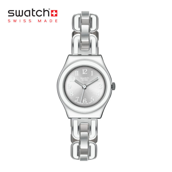 Swatch Irony Lady WHITE CHAIN YSS254G White Stainless Steel Strap