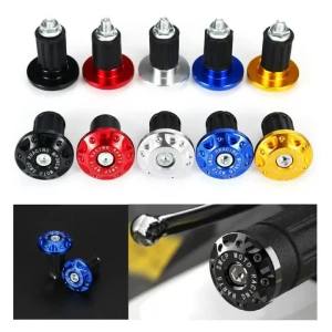 Universal CNC Metal Motorcycle Handlebar Bar End Plugs Anti-Vibration Counterweight Balance Slider Crash Protector