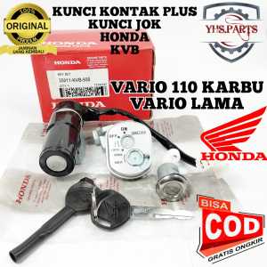 ASLI ORIGINAL KUNCI KONTAK PLUS KUNCI JOK HONDA AHM KVB VARIO 110 KARBU LAMA STOP KONTAK