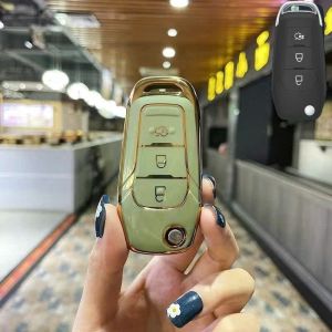 [Có sẵn] Ốp Khóa TPU Mạ Nhựa Xe Ford Ranger - XLS 2018-2021 Chìa Gập - Mazda BT50 otofunmoclan