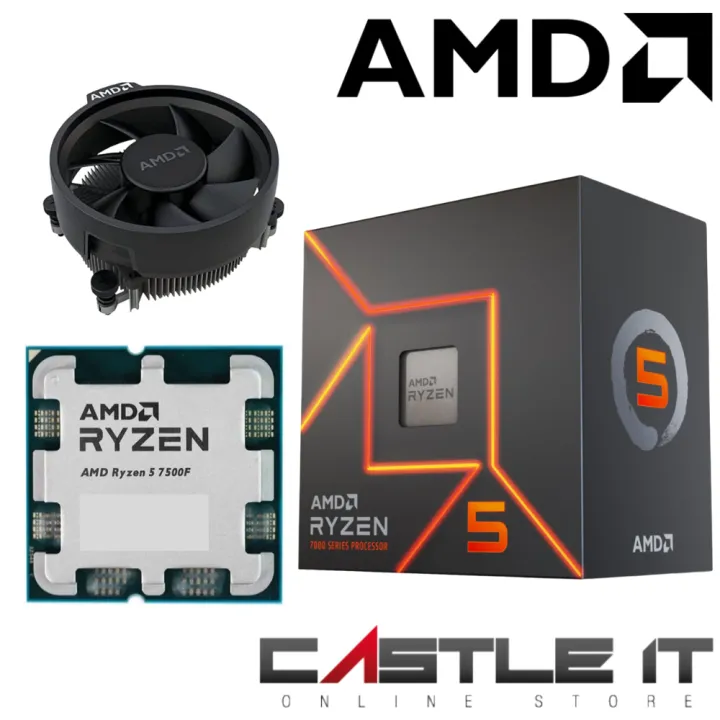 AMD Ryzen 5 7500F Processor AM5 6 Core 12 Thread Up To 5.0GHz Desktop CPU