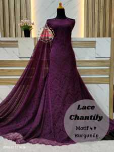 [1 METER] Lace Chantily Halus / Kebaya Lace Chantily - Lebar 1.5 Meter