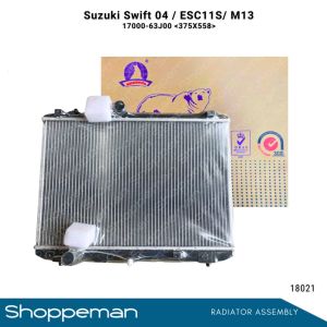 18021 SUZUKI SWIFT 2004 ESC11S M13 RADIATOR ASSEMBLY M/T 375x558x26mm PA26 1ROW 17700-63J00