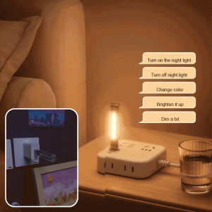 Smart Voice Air Conditioner with Night Light for All Seasons Family Users Kids Adults Seniors Remote Control High Brightness