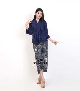 HN MODE - Setelan kebaya floy brokat mix rok lilit floral terbaru