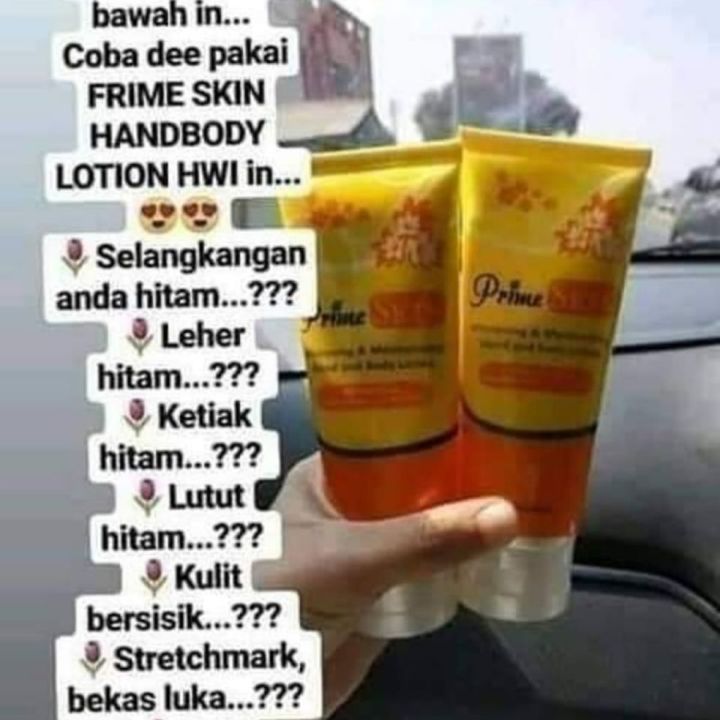PrimeSkin Hand And Body Lotion (Menghilangkan Bekas Koreng Knlapot Luka