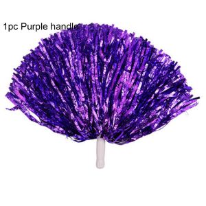 MUMU 1pc/1Pair 2 styles Double hole handle Competition Flower Dance Party Decorator Cheerleader pompoms Club Sport Supplies Cheerleading Cheering Ball