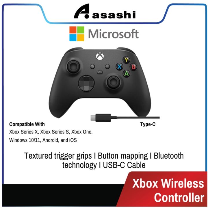 Microsoft Xbox Wireless USB-C Controller - Carbon Black (3 months