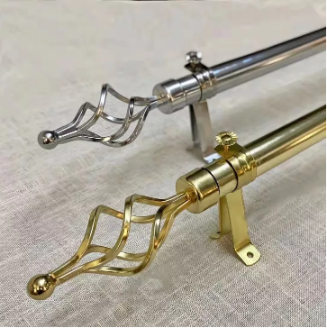 Modern Rod Curtain Pole Drapery Hardware Iron Metal Long Spiral Finial  Decorative Window Curtain Rods Lazada PH