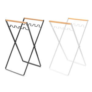 Outdoor Camping Garbage Rack Foldable Stable Hanging Bag Holder Portable Kitchen Trash Bags Racks