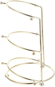 Three Layer Crown Display Stand Headband Organizer for Desktop Jewelry Holder Tiara and Hair Accessories 8.07X6.88X5.51 Inches