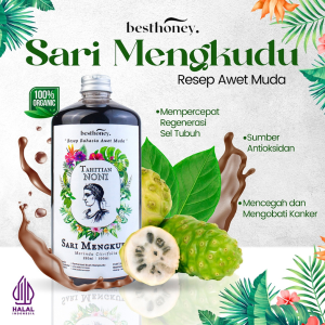 Best Honey  Sari Mengkudu Asli Original  Sari Buah Pace Herbal  Noni Tahitian  Noni Alami   500 ML