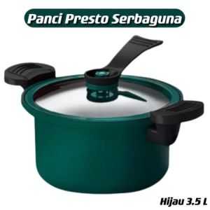 Panci Presto Teflon Pressure Cooker Pot Anti Lengket Panci Presto 3.5 Liter Serbaguna -SC