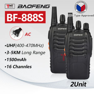 Baofeng Walkie Talkie BF-888S 5 Watts 16 ChannelsTwo-Way 400-470mHz Radio FM Radio UHF Transceiver 5KM Long Range Original COD