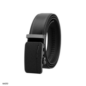 Thắt Lưng Nam LEATHER Khóa Tự Động Da Bò Thật Cao Cấp Bền Đẹp Sang Trọng Công Sở Thời Trang Đi Làm Học Dây Nịt Tăng NATO