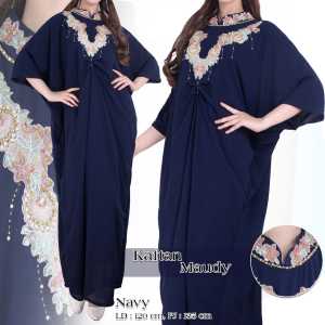 GudangOutfit - Gamis Kaftan Sultan Renda Maudy Premium