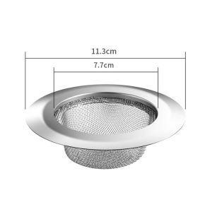11cm Stainless Steel Leftover Residue Filter Mesh Straw Hat Shape Floor Drain Strainer Stainless for Drain